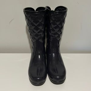 Women’s Quilted Hunter Boots Navy